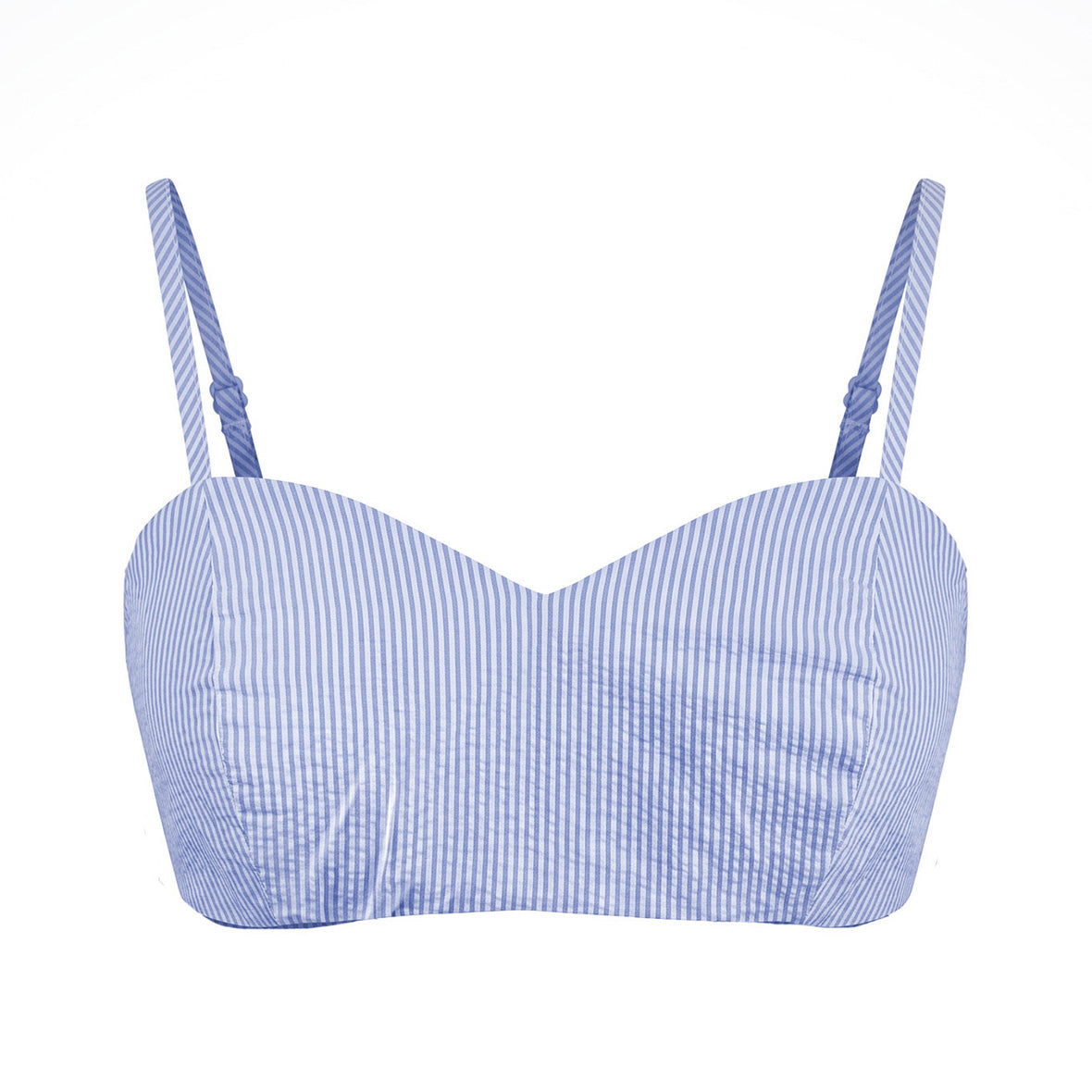 Striped Cotton Bralet Top