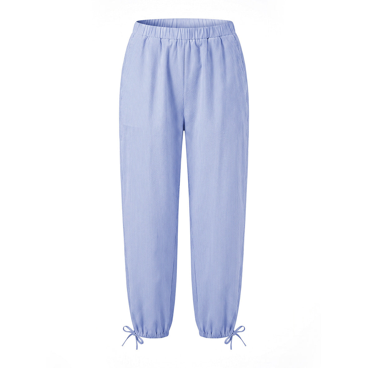 Striped Cotton Balloon Leg Trouser